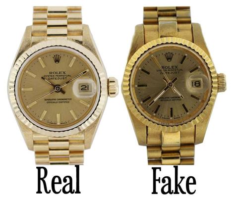 rolex gold watch fake|rolex real vs fake.